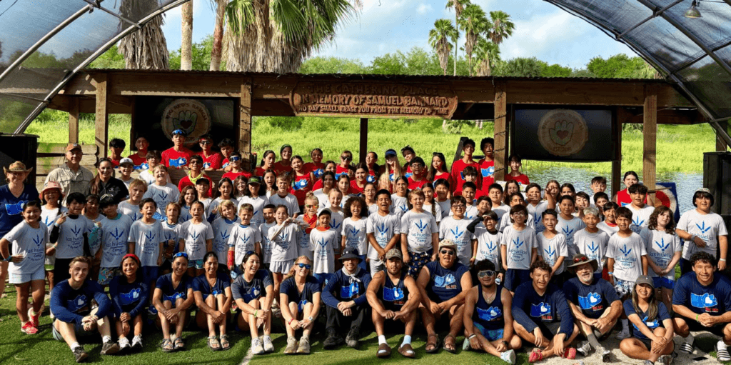 A group of campers at Las Huellas Week at Big Bend Ranch